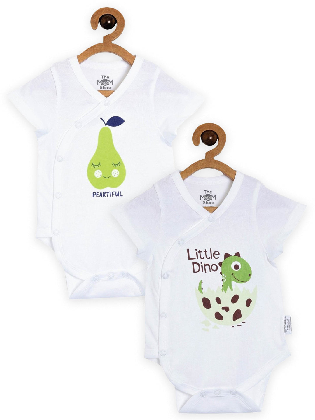 Baby Onesie Combo of 2: Peartiful & Little Dino Baby Onesie