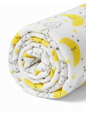 Baby Swaddle Wrap Combo- Baby Dino & Moon And Stars - The Mom Store