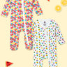 Baby Zipper Romper Combo Of 2 Fruitilicious-Berry Bites