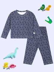 Baby and Kids Pajama Nightsuit Set- Dinos Rule