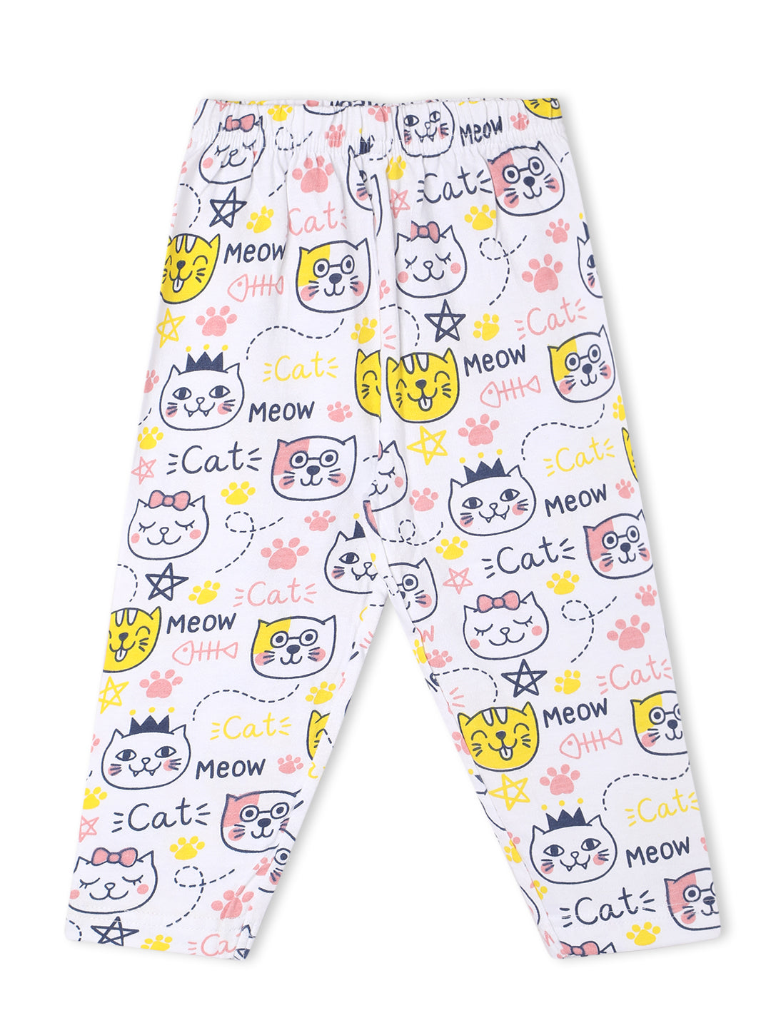 Combo of 2 Baby Pajama Sets - Tall as a Giraffe & Meow Meow