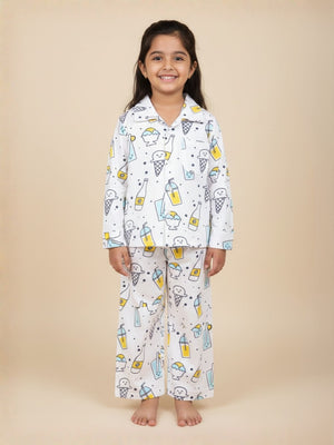 Baby and Kids Pajama Nightsuit Set - My Smoothie - The Mom Store