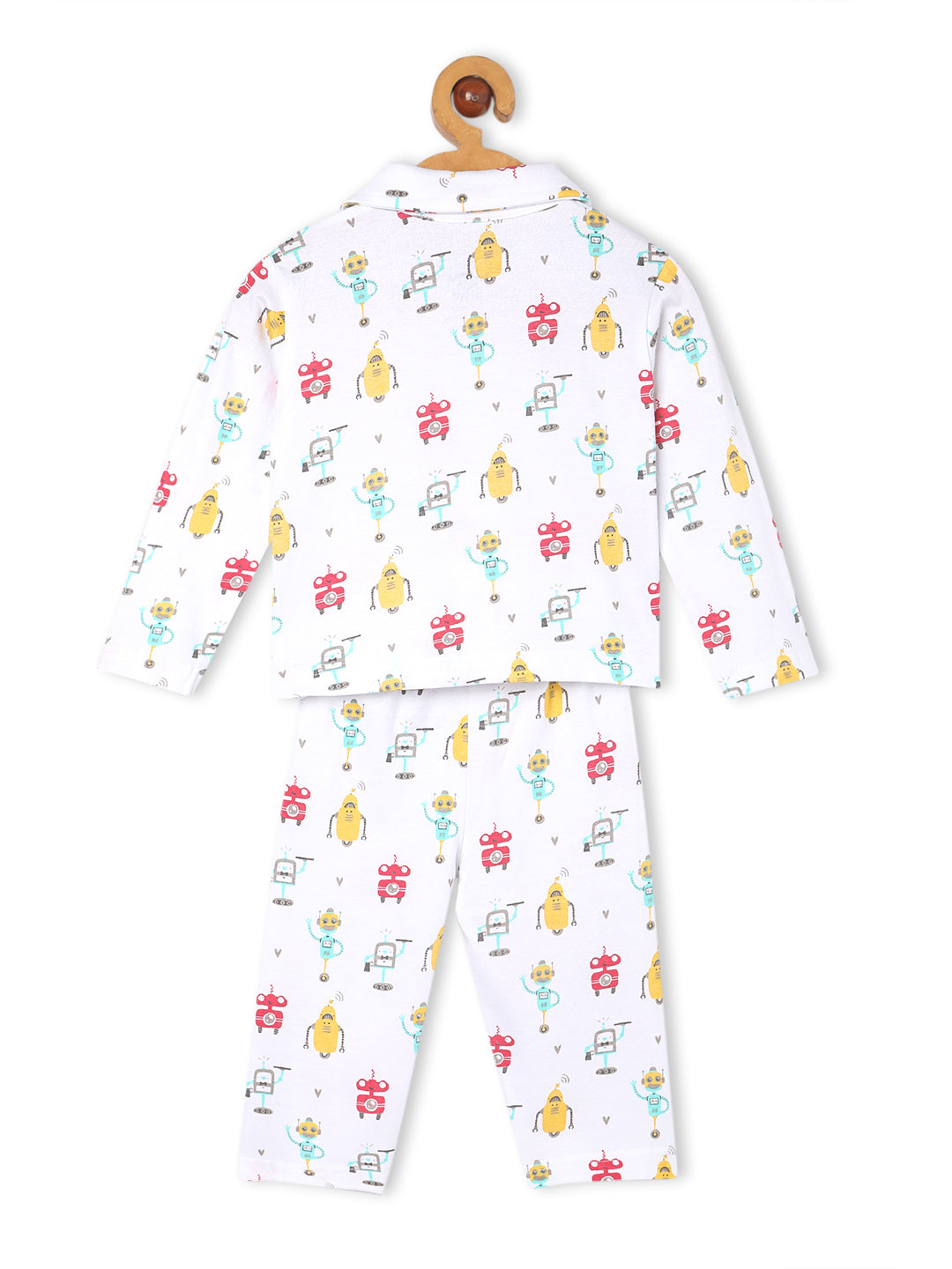 Baby and Kids Pajama Nightsuit Set- Robo Club