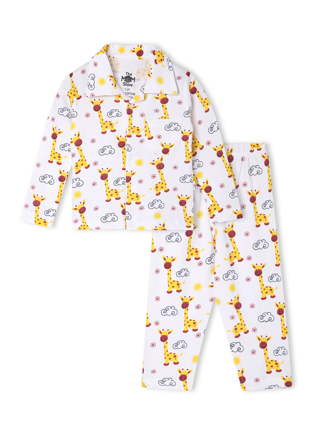 Baby and Kids Pajama Nightsuit Set - Tall as a Giraffe