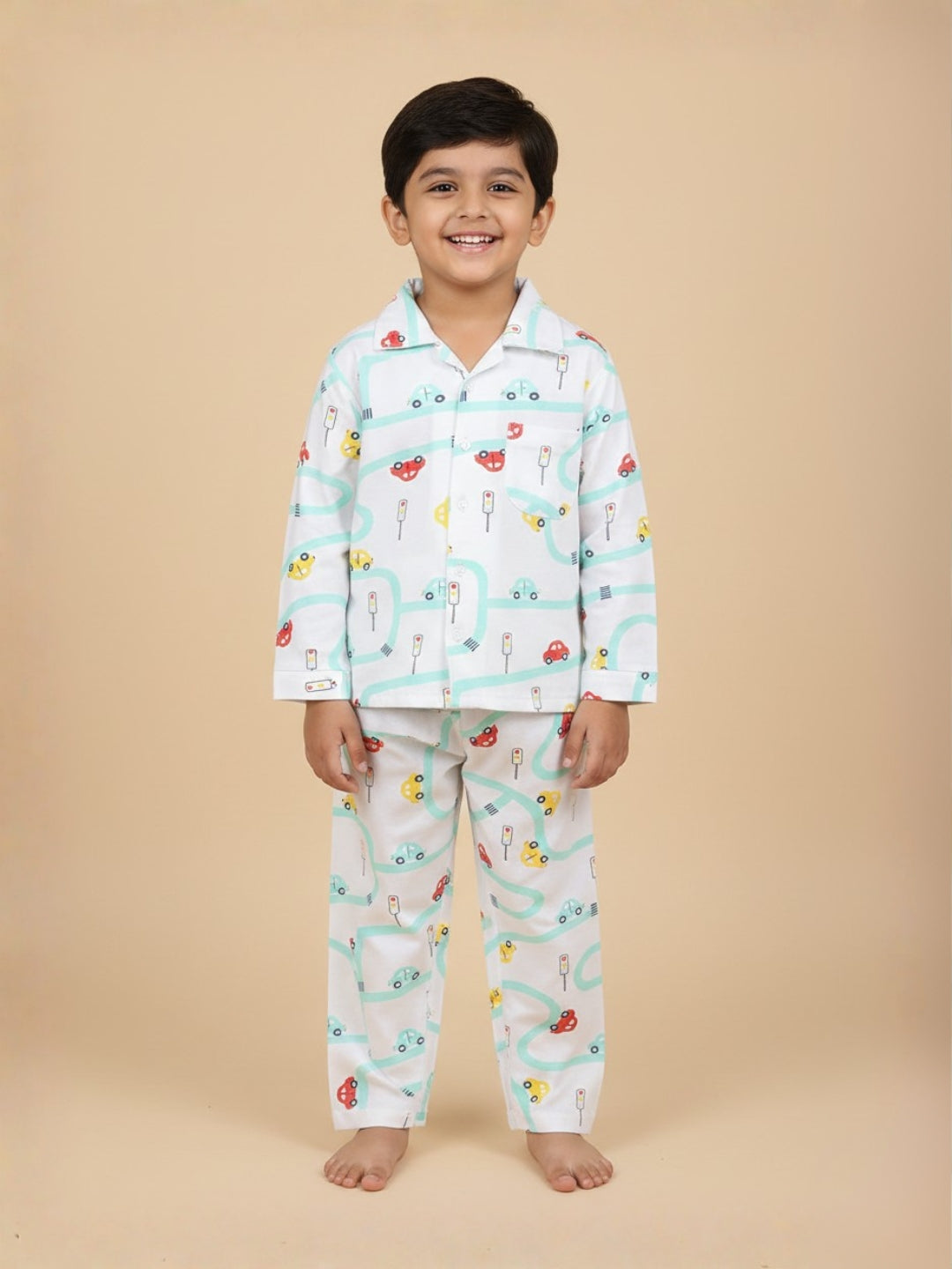 Baby and Kids Pajama Nightsuit Set - City Drive