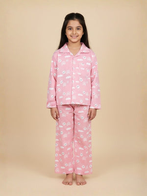 Baby and Kids Pajama Nightsuit Set- Cutey Bunny - The Mom Store