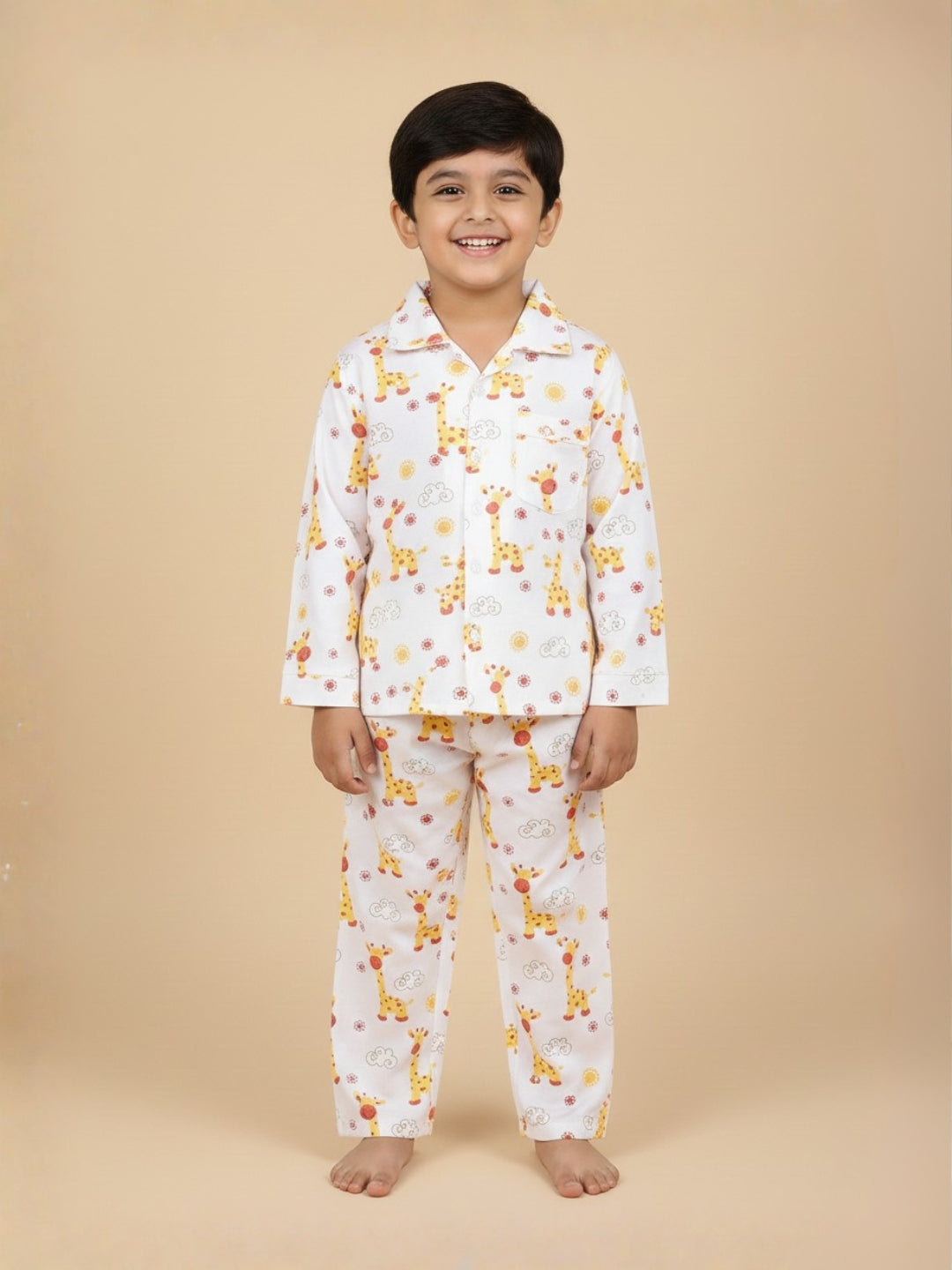 Baby and Kids Pajama Nightsuit Set - Tall as a Giraffe