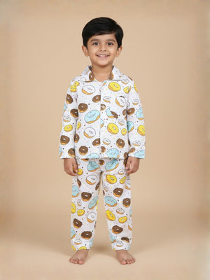 Baby and Kids Pajama Nightsuit Set - Sweet like a Doughnut - The Mom Store