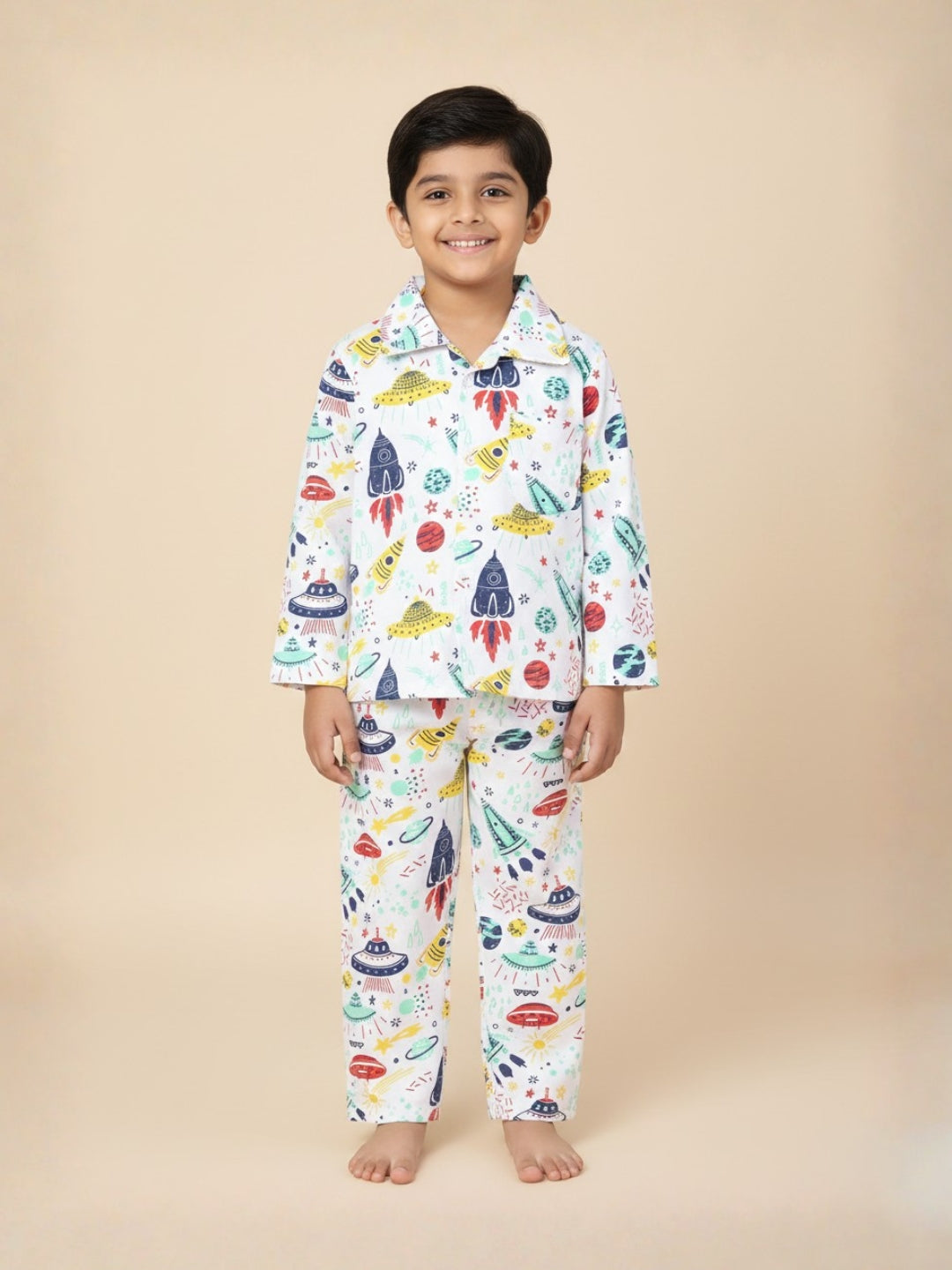 Baby and Kids Pajama Nightsuit Set - Tour to the Space