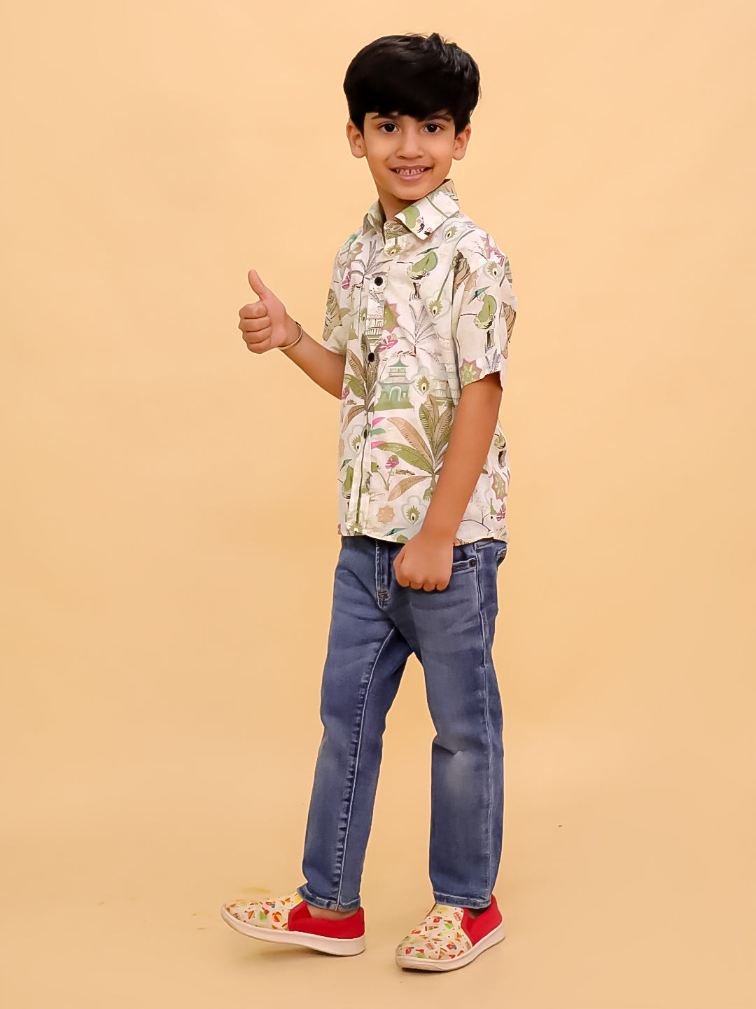 Bagh-i-Bold Jungle Print Boys Shirt