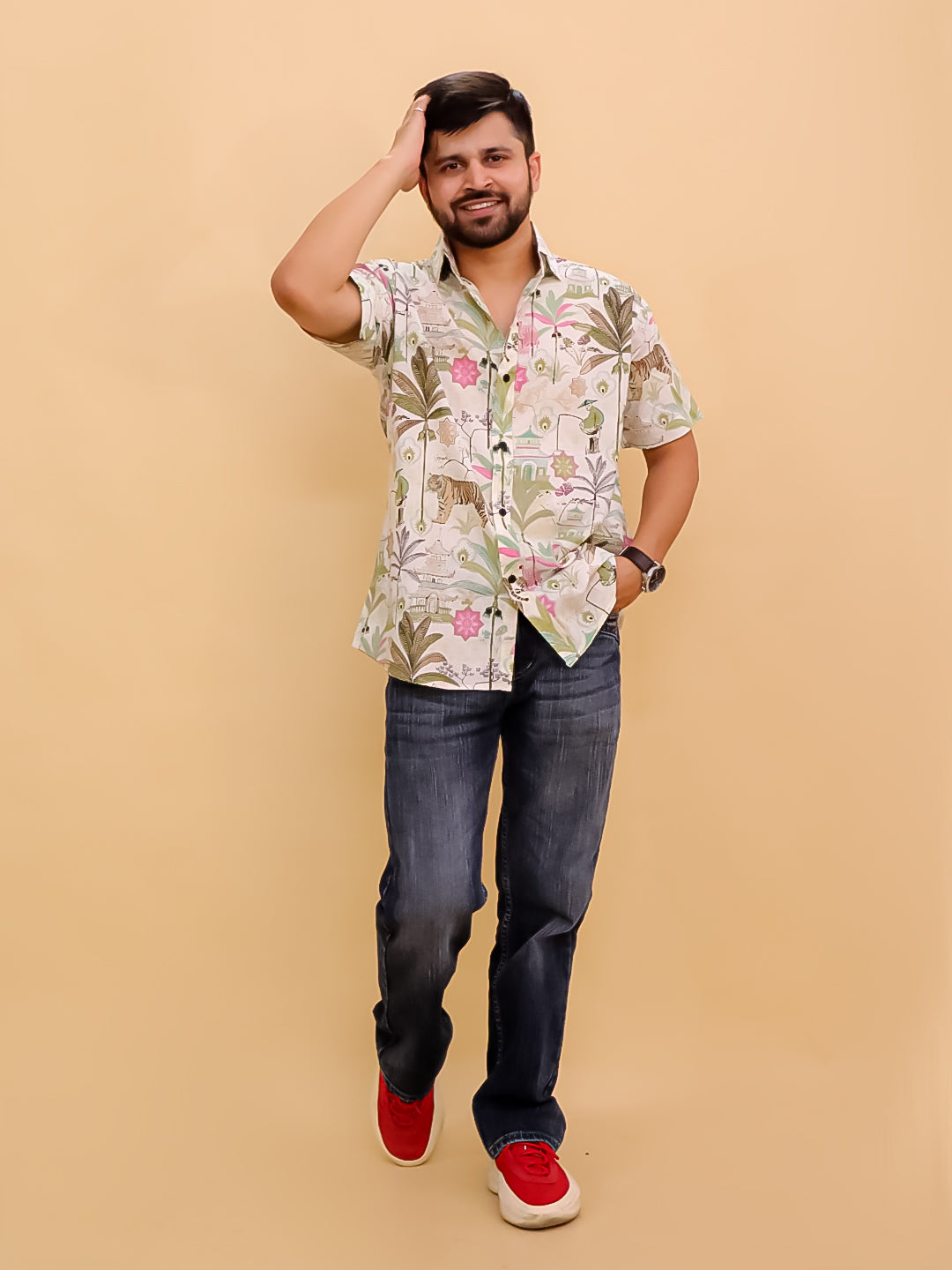 Bagh-i-Bold Jungle Print Men's Shirt