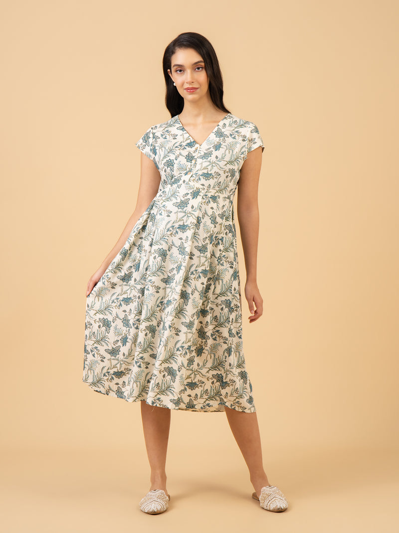 Bare Ivory Maternity and Nursing Dress