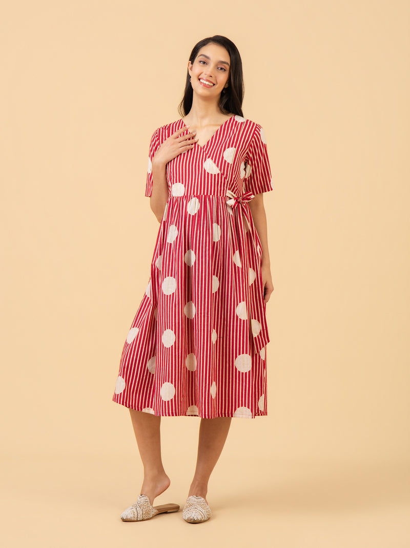 Bare Magenta Maternity and Nursing Dress