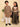 Ethnic Set-Black Kalamkari Girls Lehenga Set and Boys Kurta Set