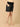 Black Maternity Denim Shorts With Belly Support