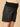 Black Maternity Denim Shorts With Belly Support