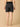 Black Maternity Denim Shorts With Belly Support