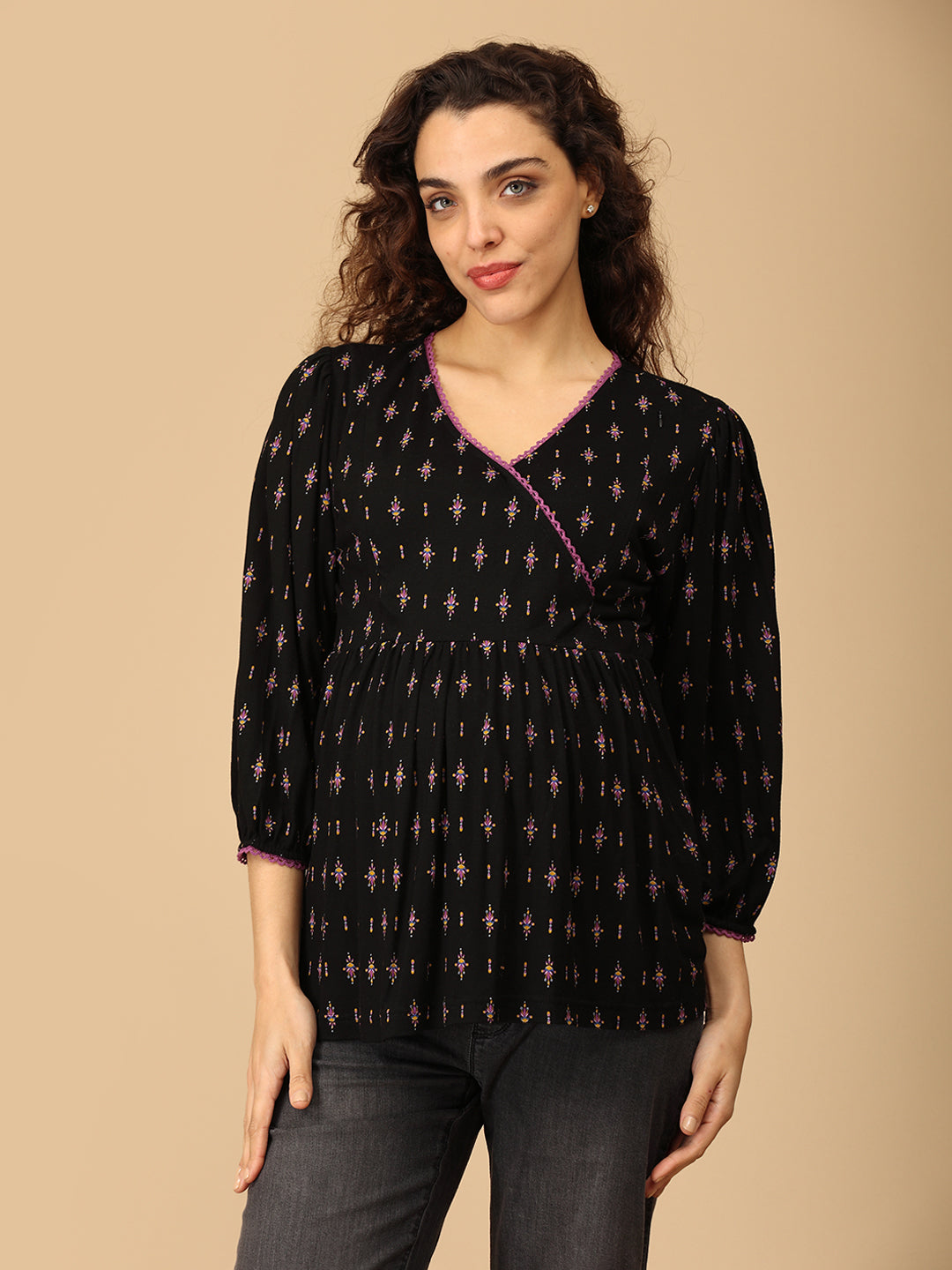 Blackberry Blooms Maternity and Nursing Top