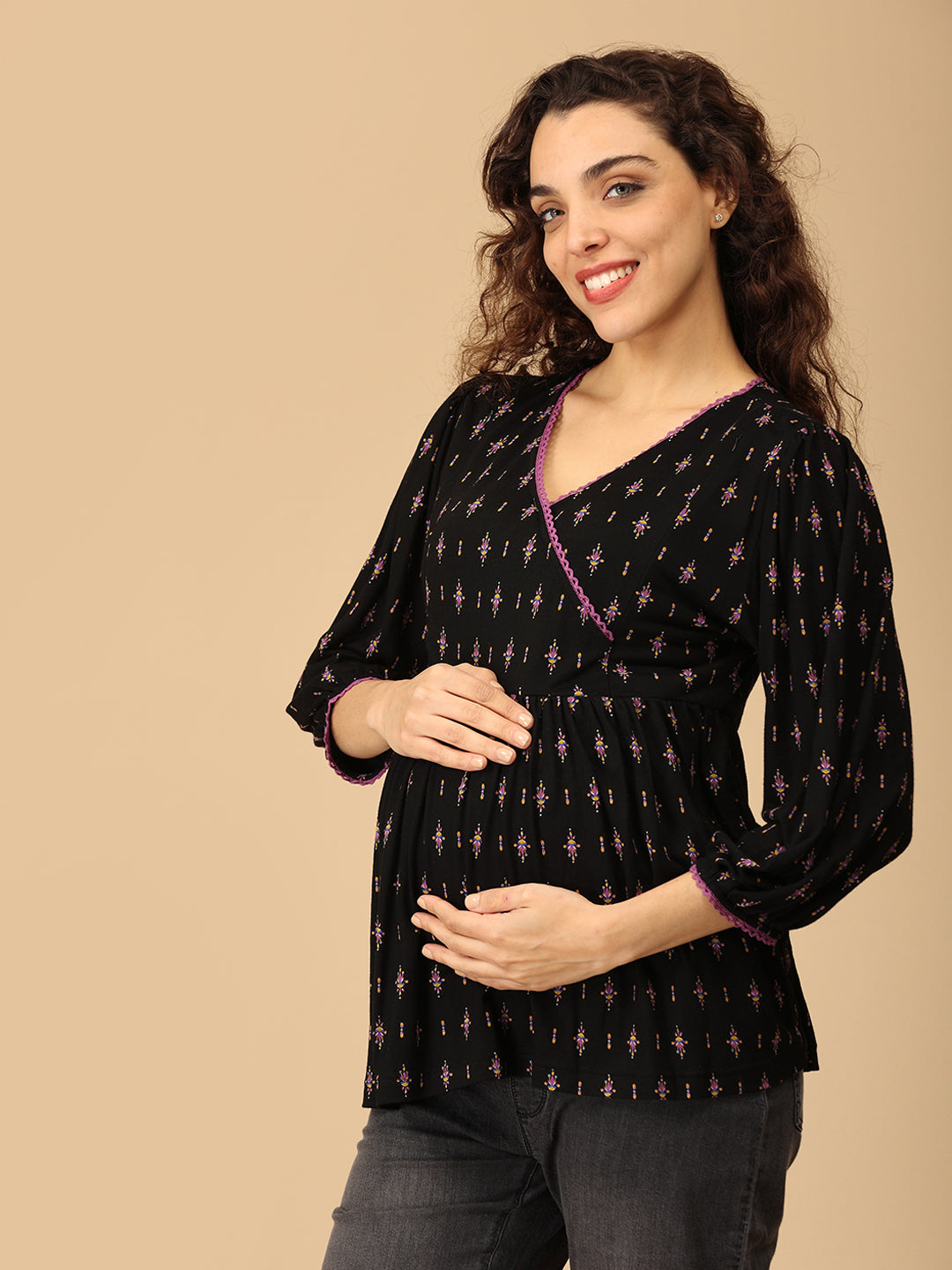 Blackberry Blooms Maternity and Nursing Top