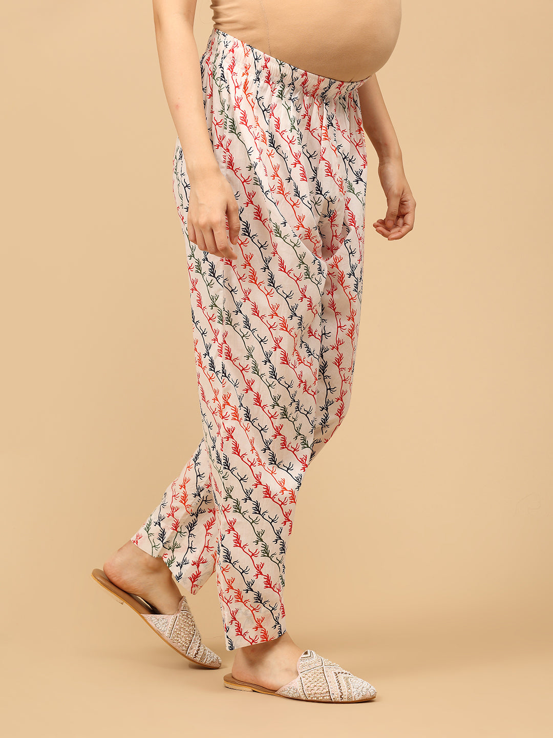 Bloom Popper Maternity and Nursing Kurta Set With Dupatta