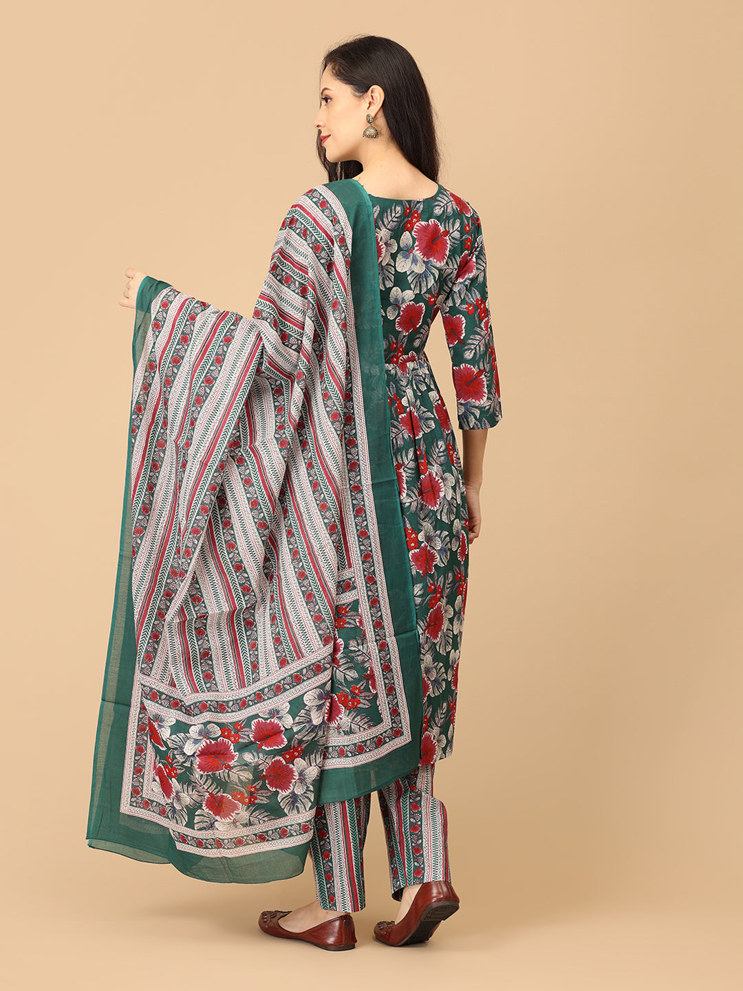 Bloom & Burst Maternity and Nursing Kurta Set With Dupatta