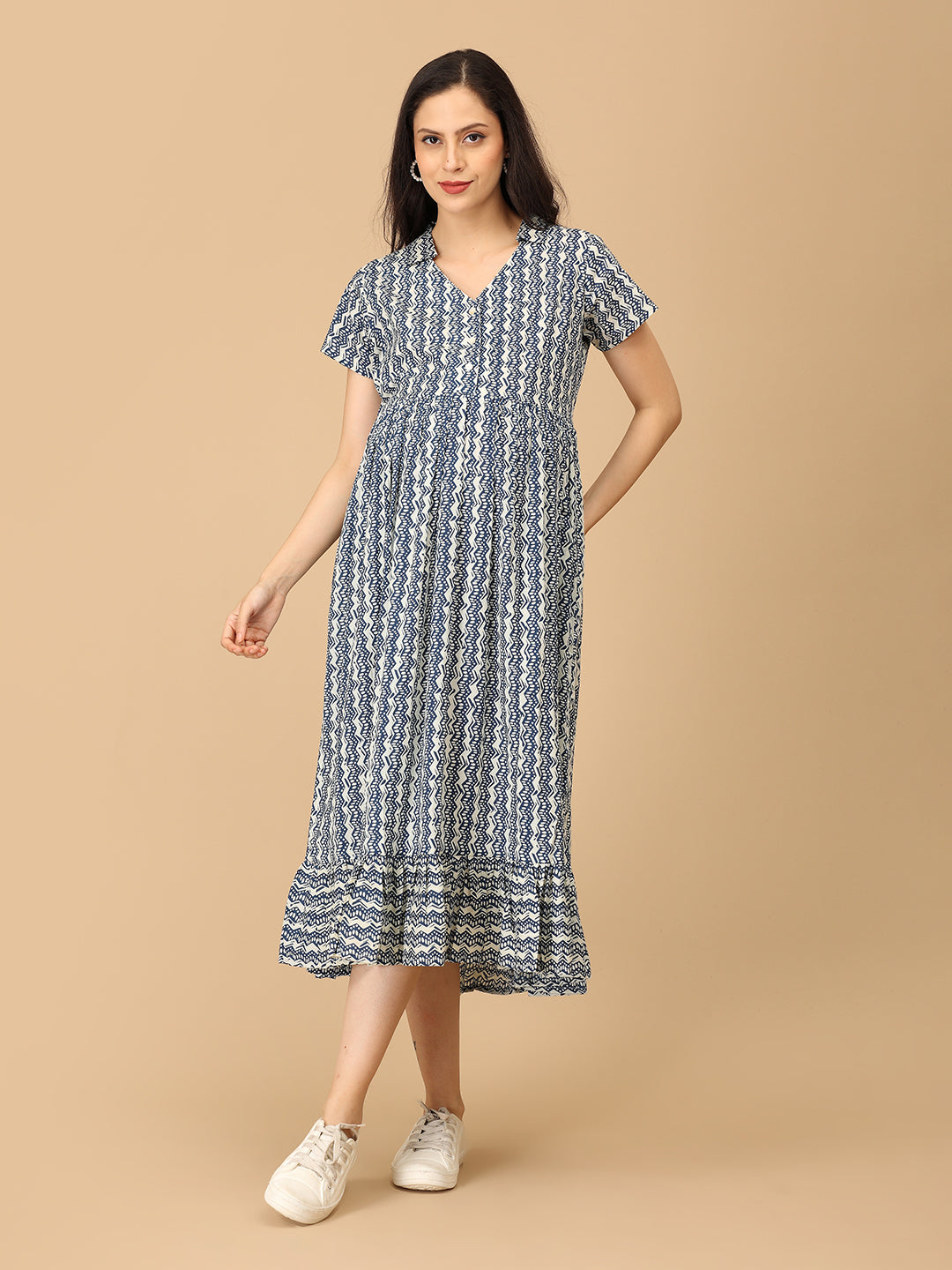 Bluetopia Maternity and Nursing Dress