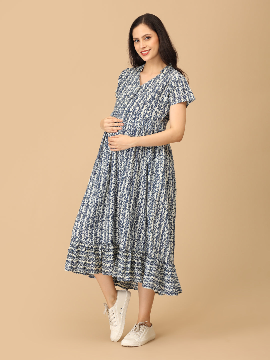 Bluetopia Maternity and Nursing Dress