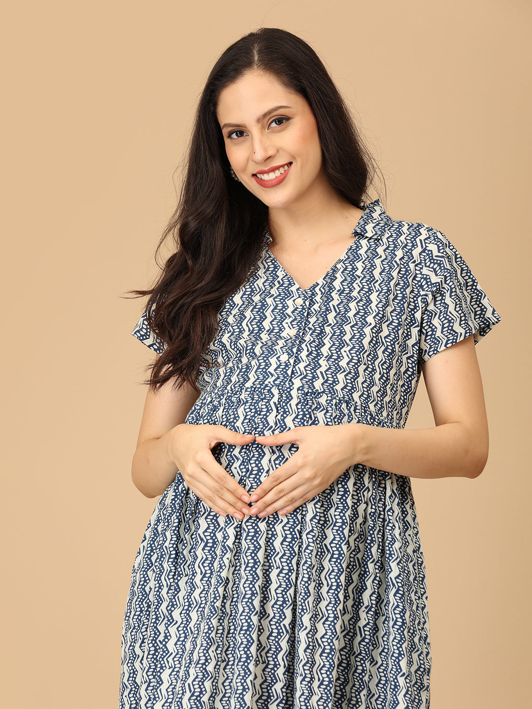 Bluetopia Maternity and Nursing Dress