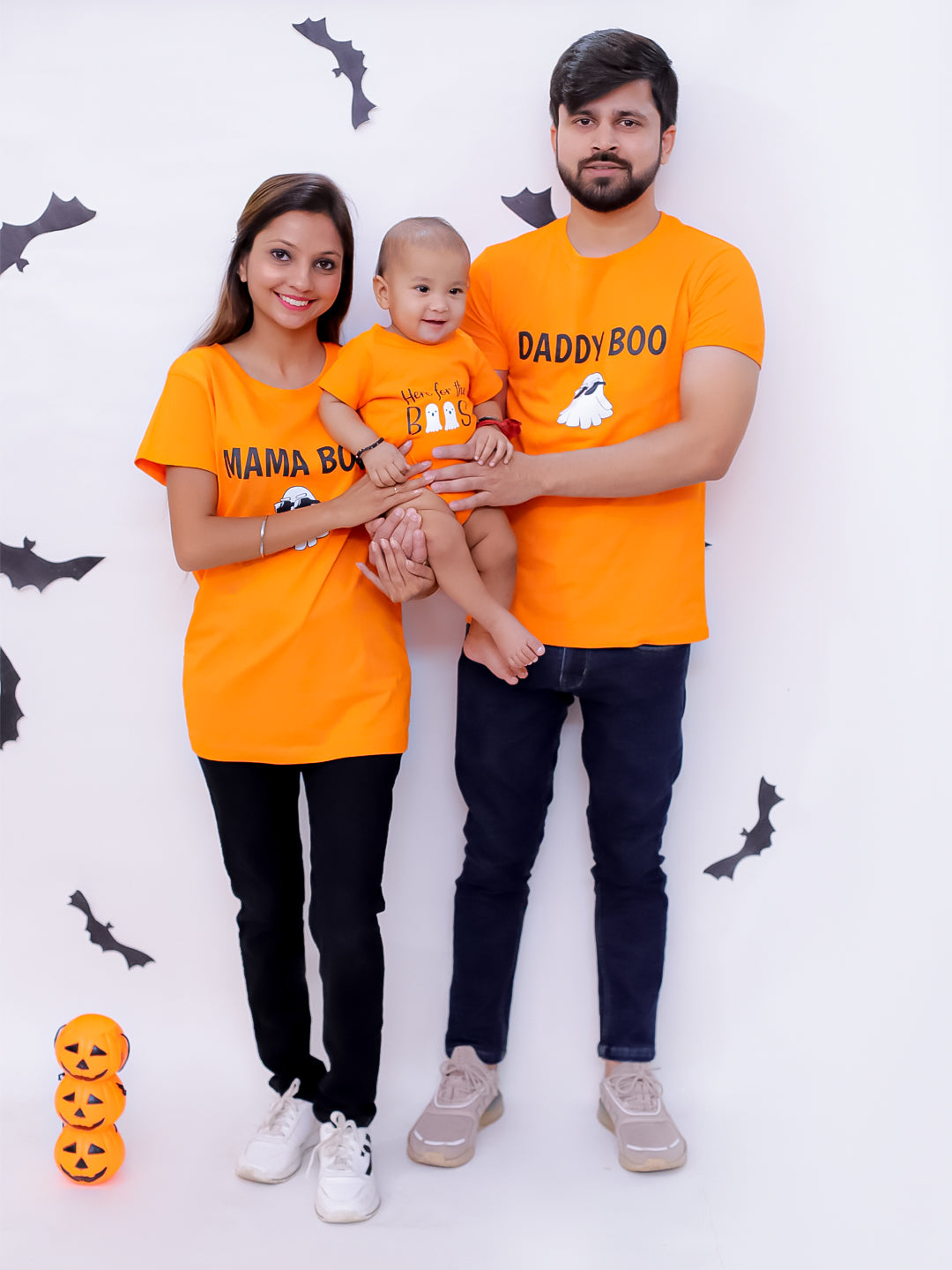 Boos Family T-shirt - Combo of 2 Tshirts with 1 Onesie