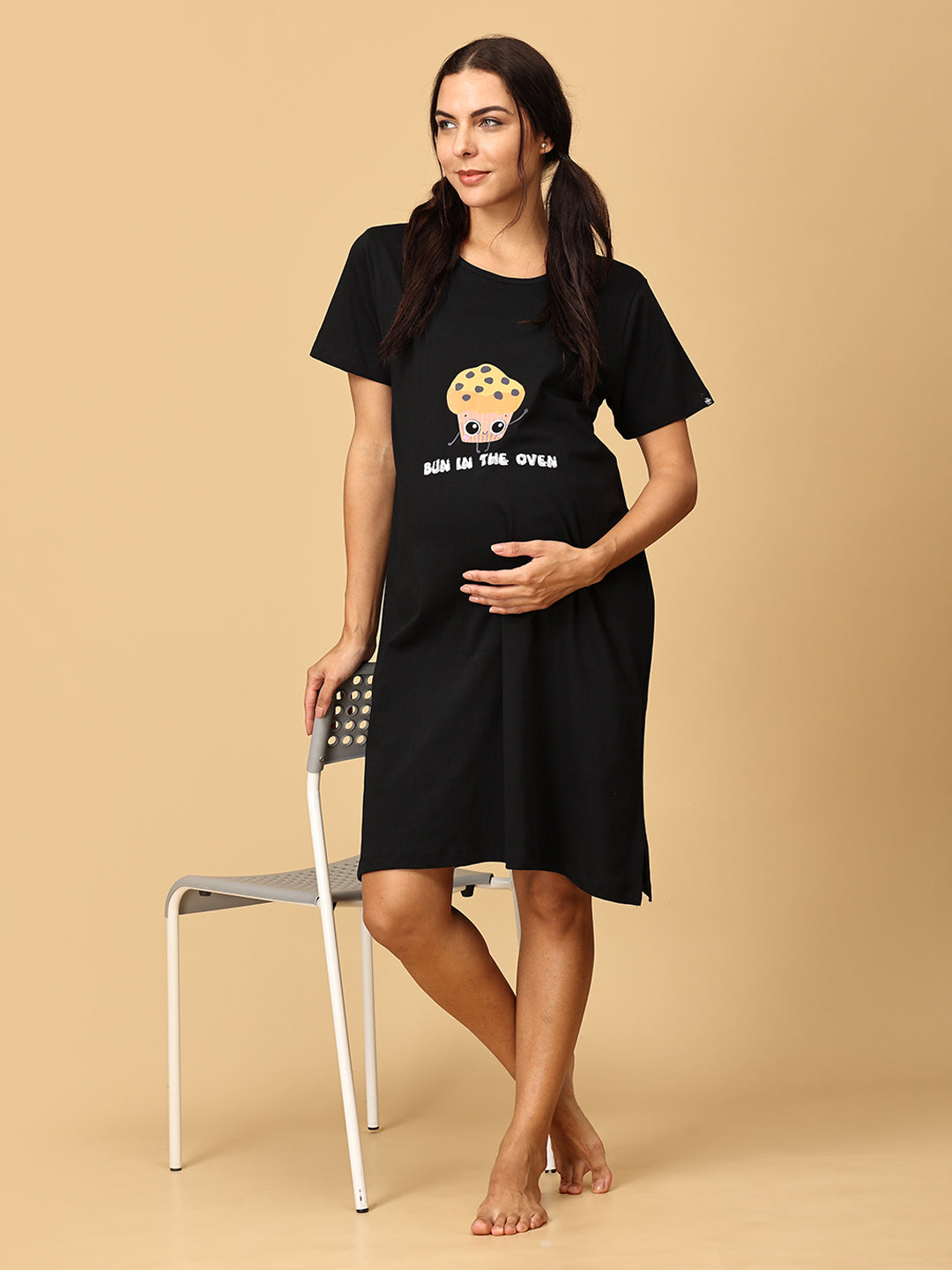 Bun In The Oven Maternity T- Shirt Dress