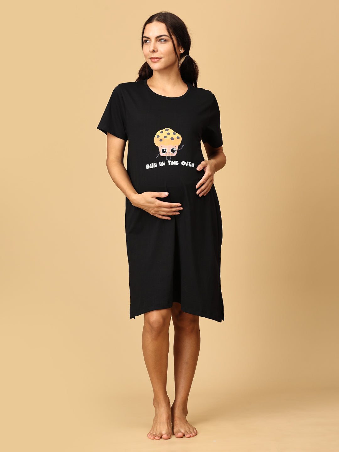 Bun In The Oven Maternity T- Shirt Dress