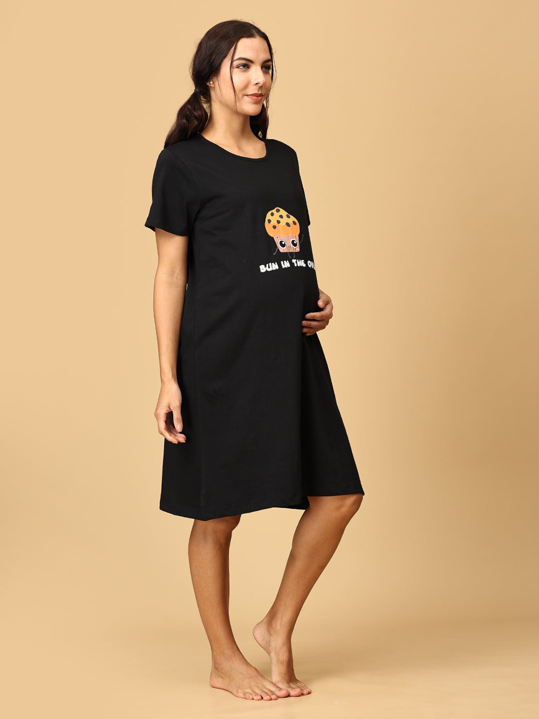 Bun In The Oven Maternity T- Shirt Dress