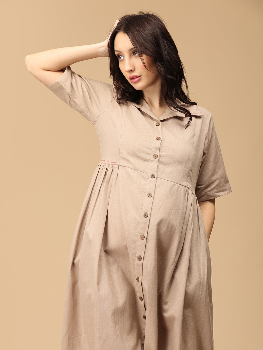 Café Chic Khadi Maternity and Nursing Dress