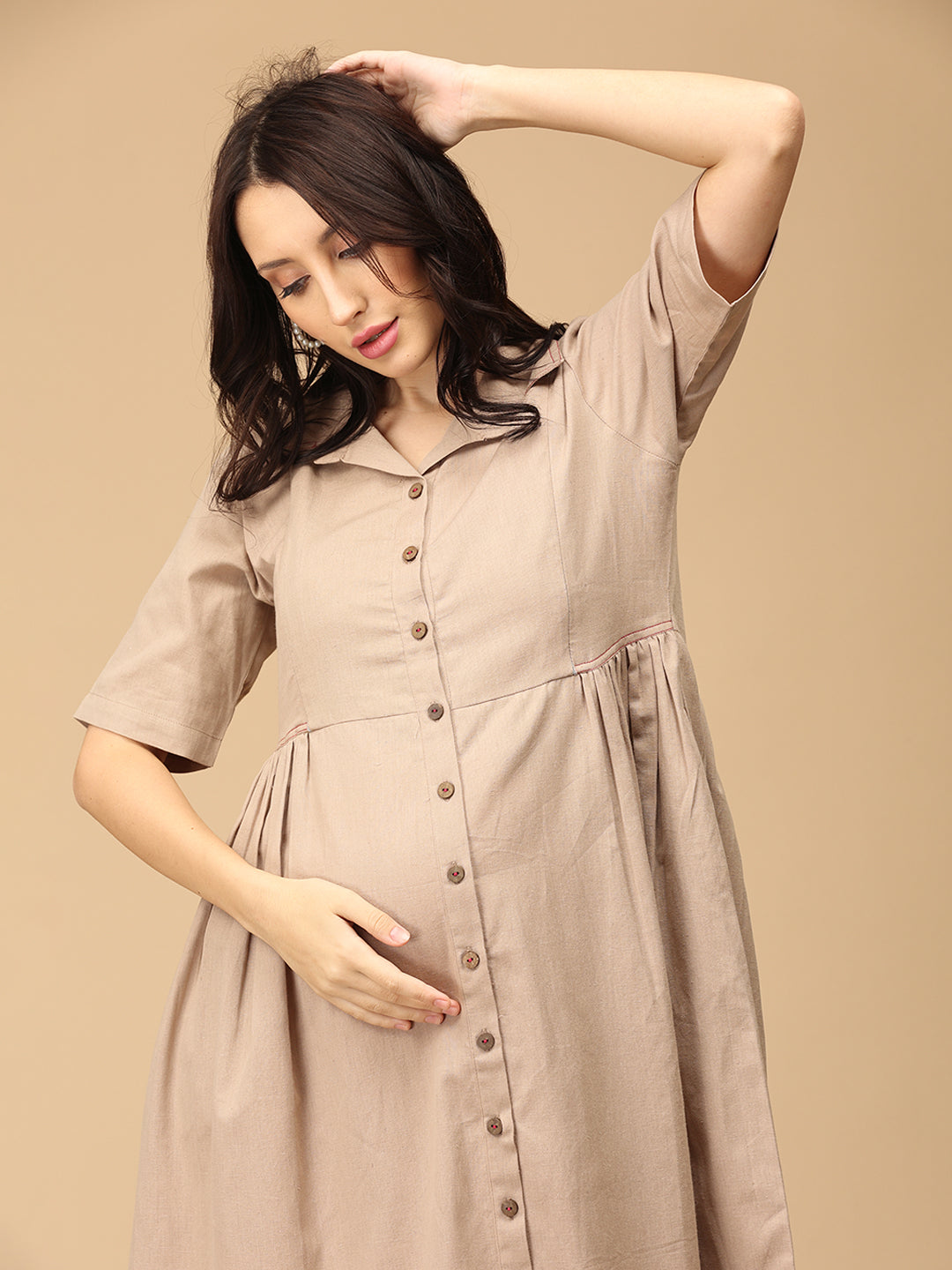 Café Chic Khadi Maternity and Nursing Dress