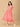 Chroma Coral Maternity and Nursing Dress