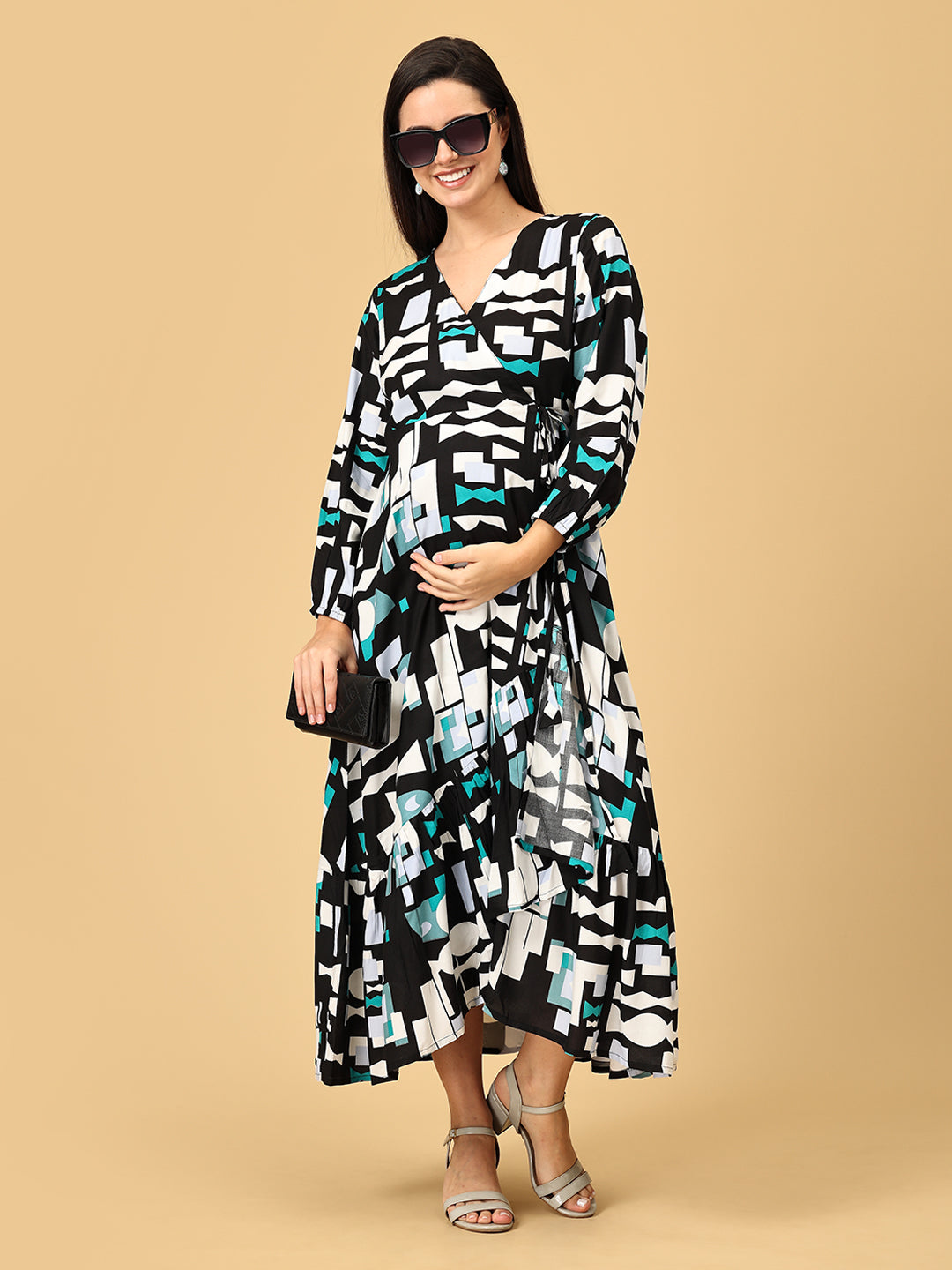 Color Me Black Maternity and Nursing Dress