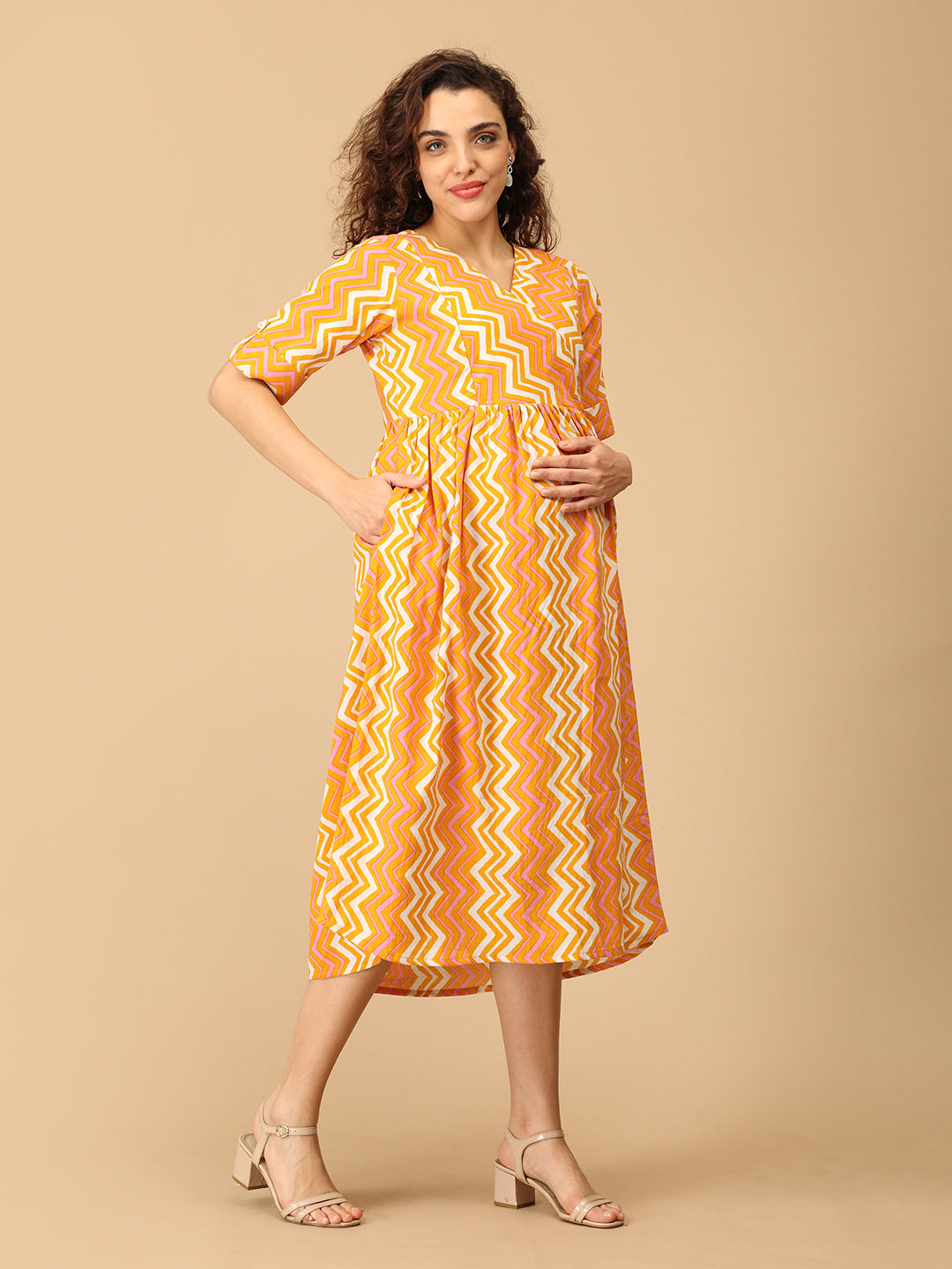 Colorquake Maternity and Nursing Dress