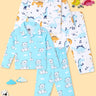 Combo of 2 Baby Pajama Sets - Dino Trip & Hello Bear