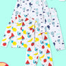 Combo of 2 Baby Pajama Sets - Fruity Cutie & Up in the Air