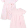 Combo of 2:Pink Rabbit & Polka Dotted Girls Casual Dresses