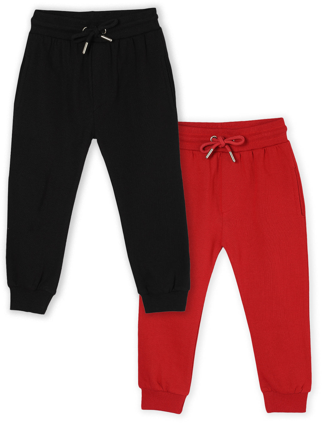 Combo of 2 Winter Sweatpants- Black & Maroon