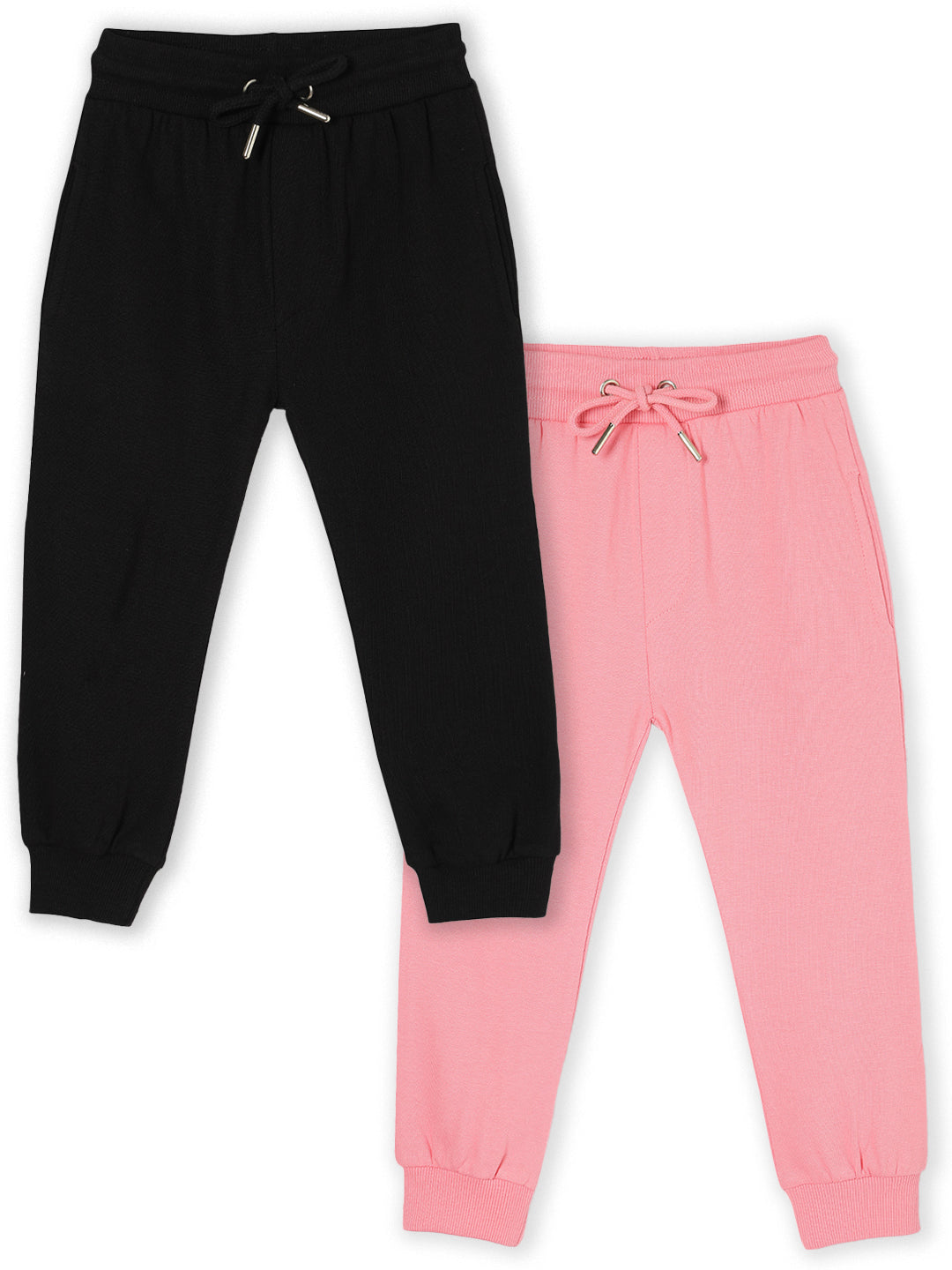 Combo of 2 Winter Sweatpants- Black & Pink