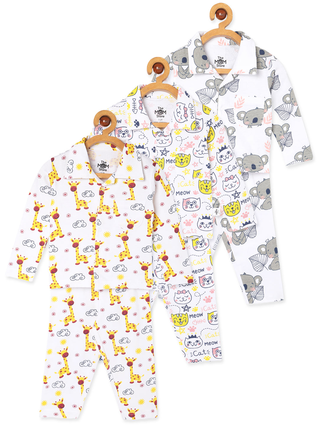 Combo of 3 Baby Pajama Sets - Option F