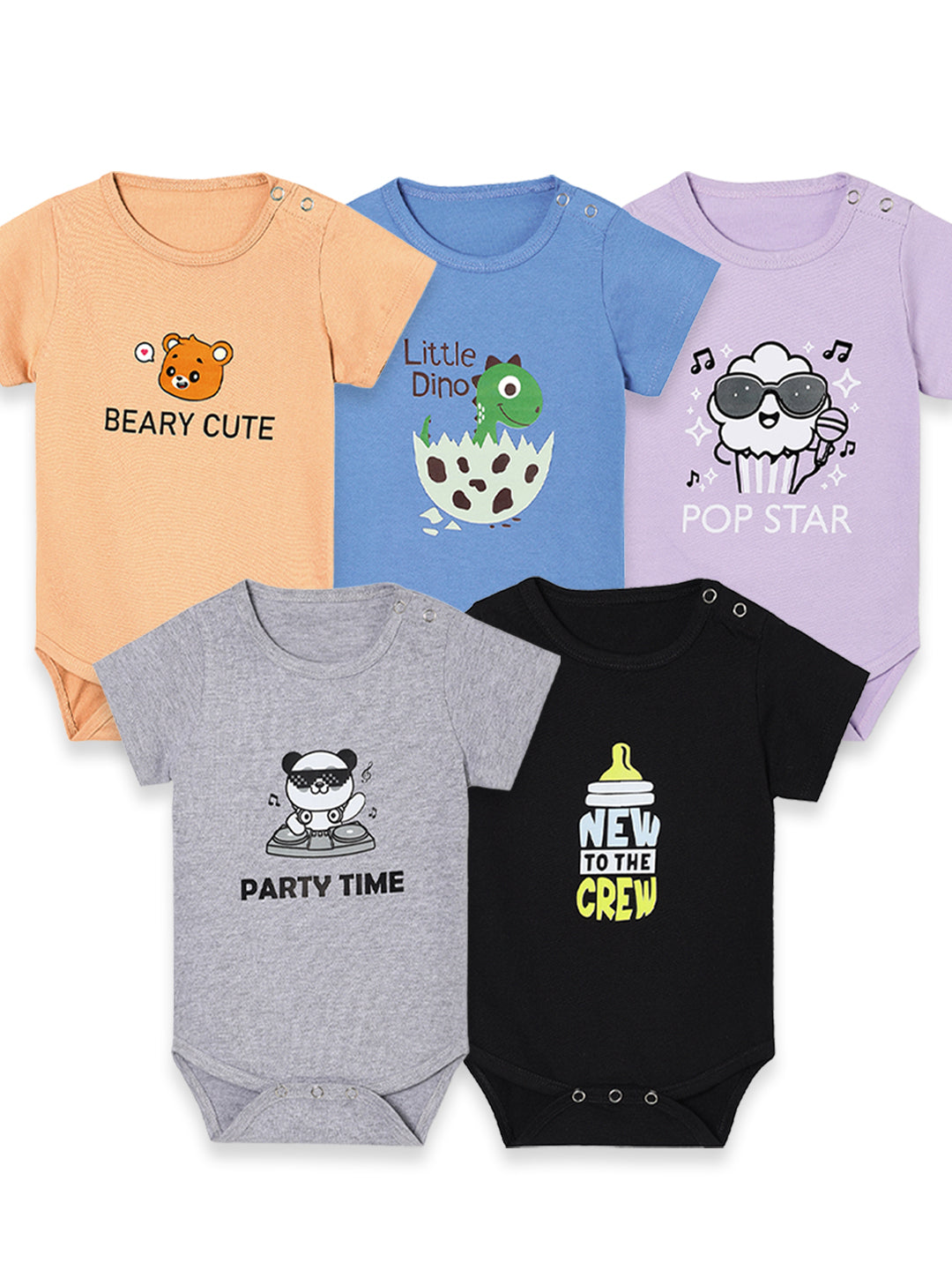 Combo of 5 Onesie: Style A