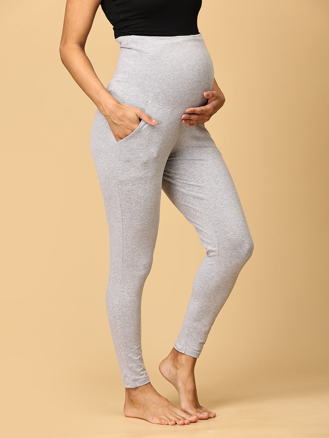 Comfy Maternity Leggings Grey