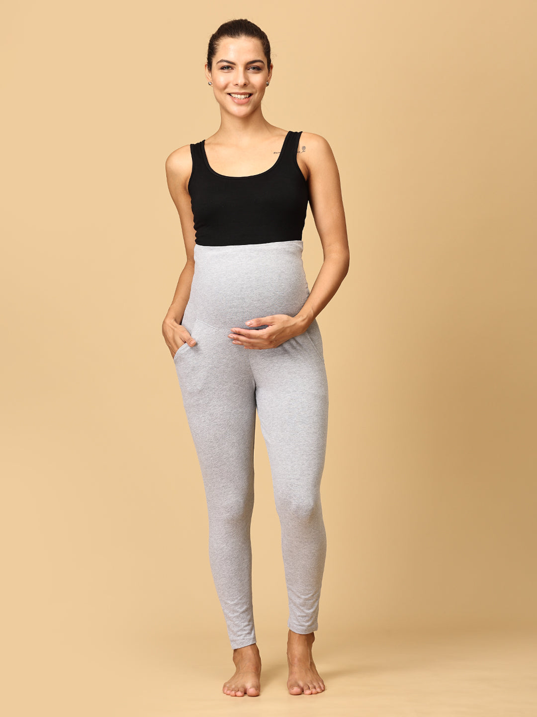 Comfy Maternity Leggings Grey