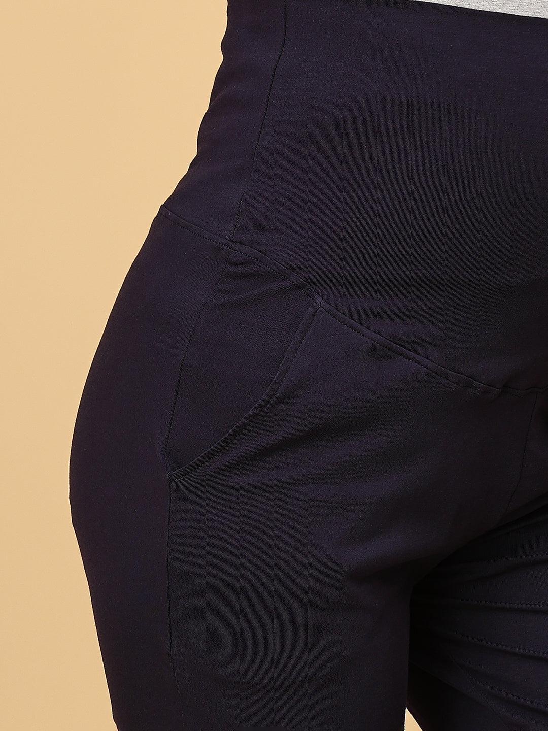 Comfy Maternity Trackpants - Navy Blue