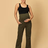 Comfy Maternity Trackpants - Olive