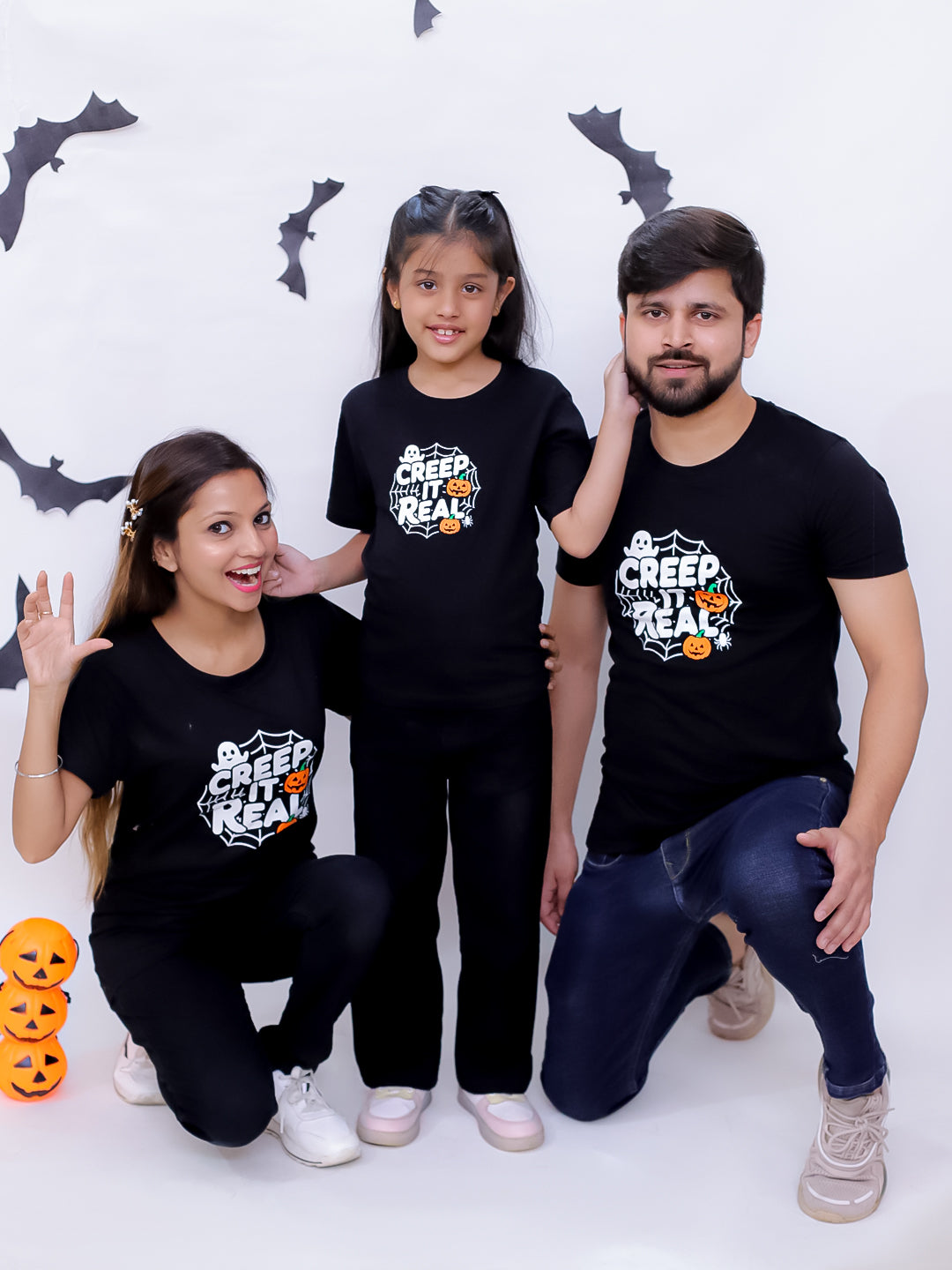 Creep It Real Family T-shirt - Combo of 3 T-shirts