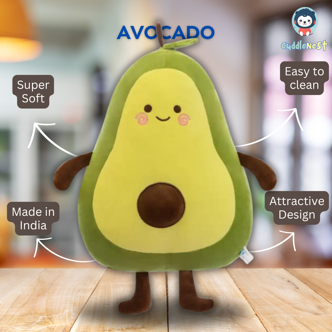 Cute Avocado Teddy Bear Plush Soft toy, Lovable, Huggable toy | Birthday Gifts - 40 cm